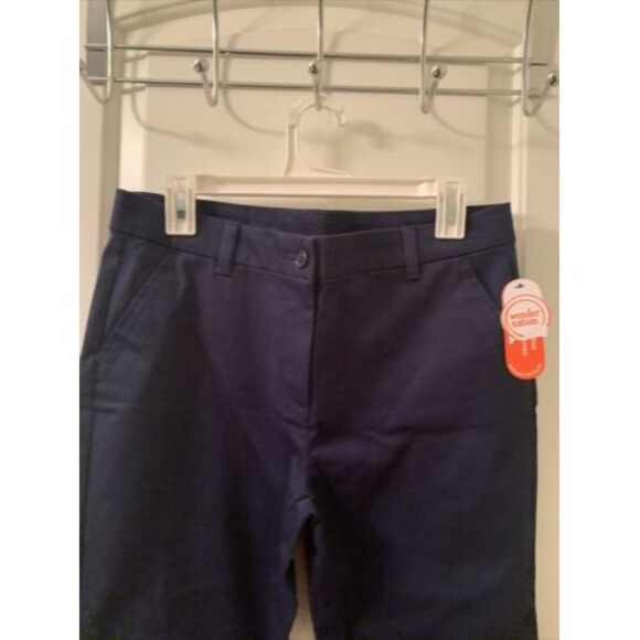 Wonder Nation Girls School Uniform Casual Pants Navy Blue Size 16 Plus - Picture 3 of 14